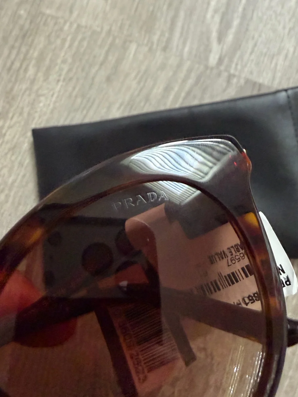 Prada Dark Tortoiseshell Cat-Eye Sunglasses